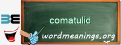 WordMeaning blackboard for comatulid